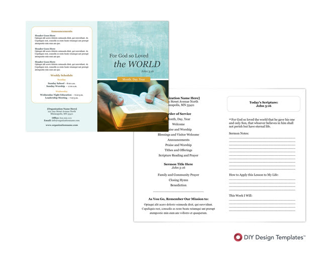 God So Loved Bulletin