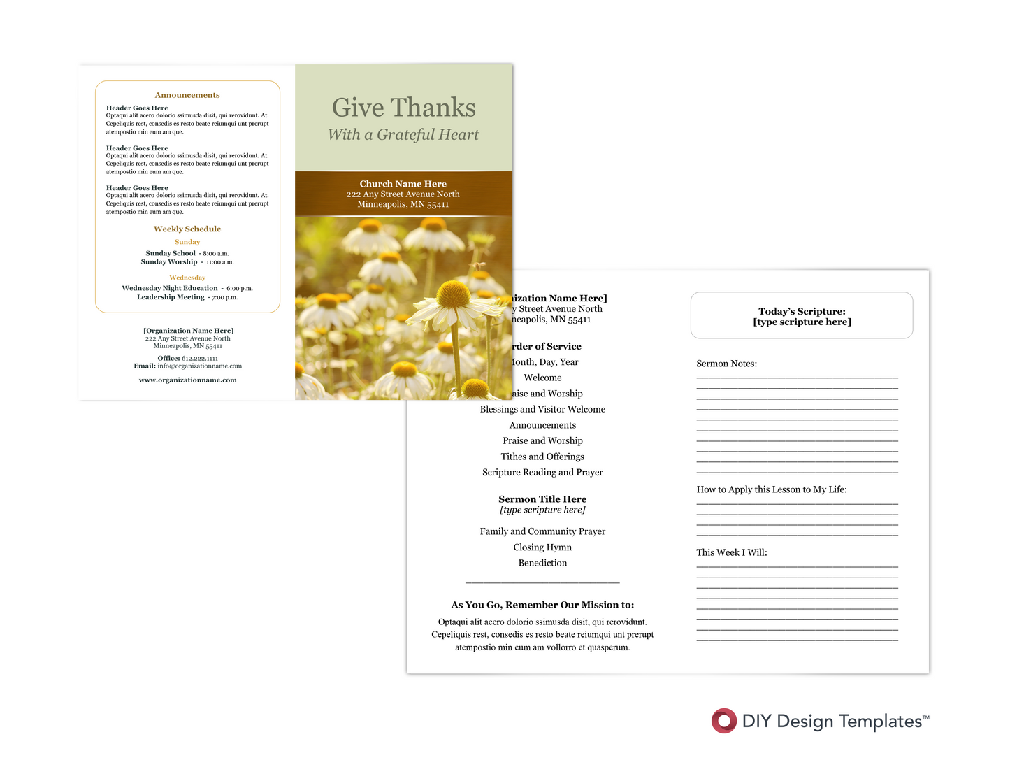 Give Thanks Bulletin
