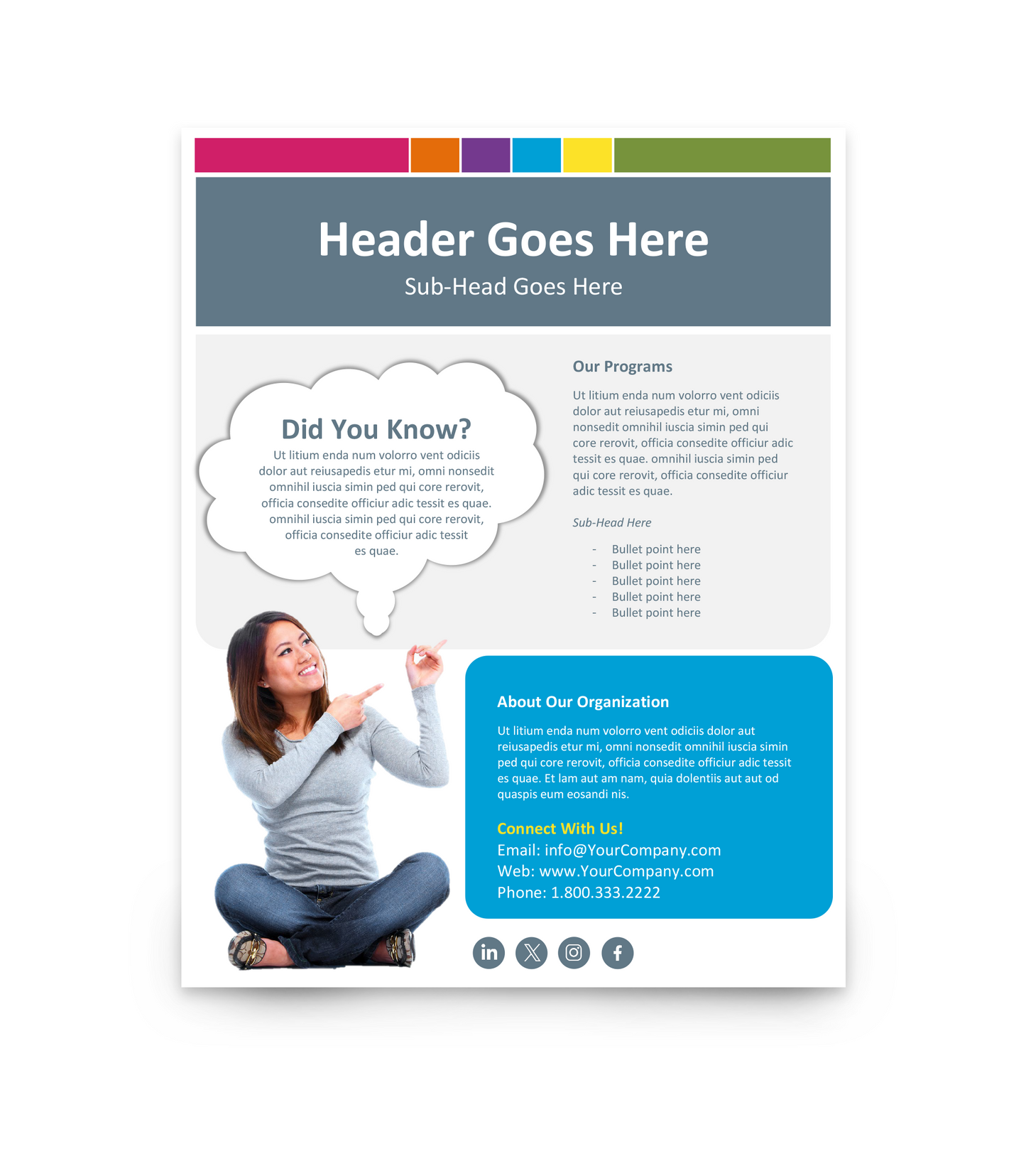 Colorful Program Flyer
