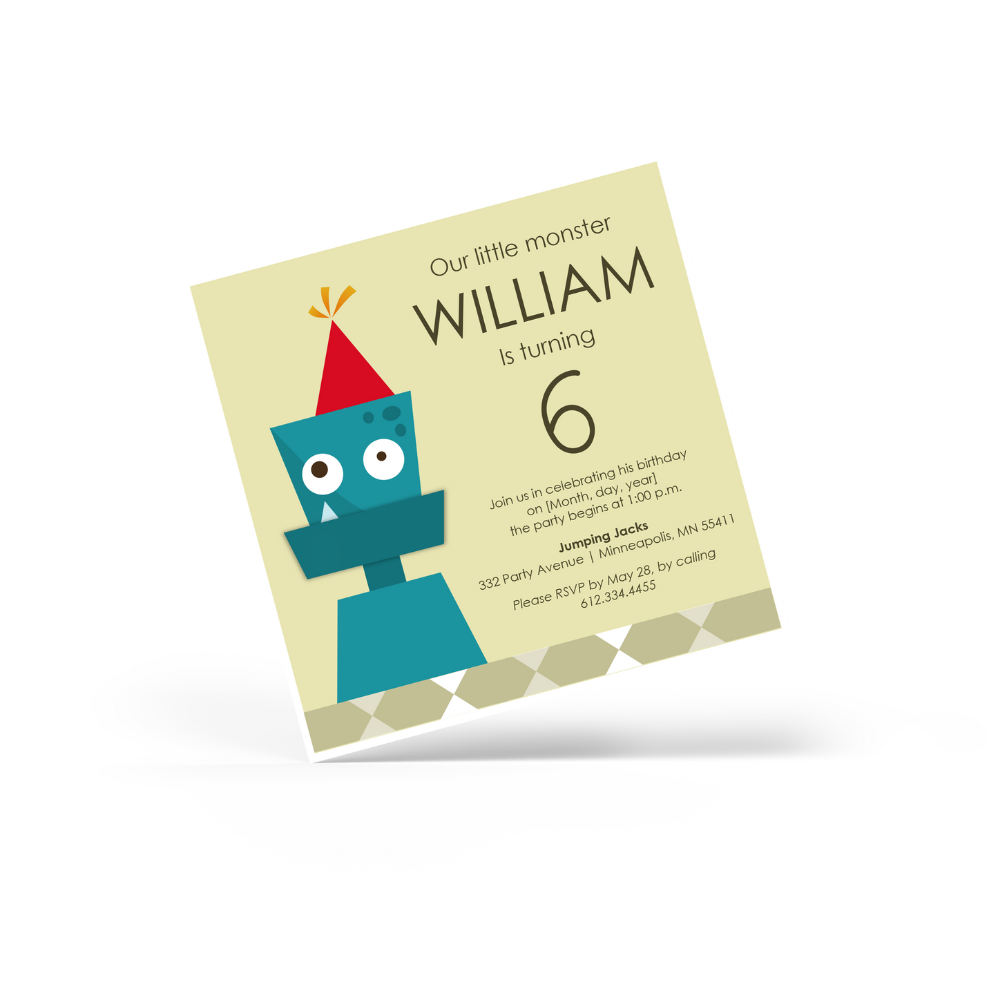 Child's Monster Invitation
