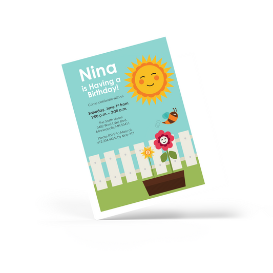 Child Summer Birthday Invite