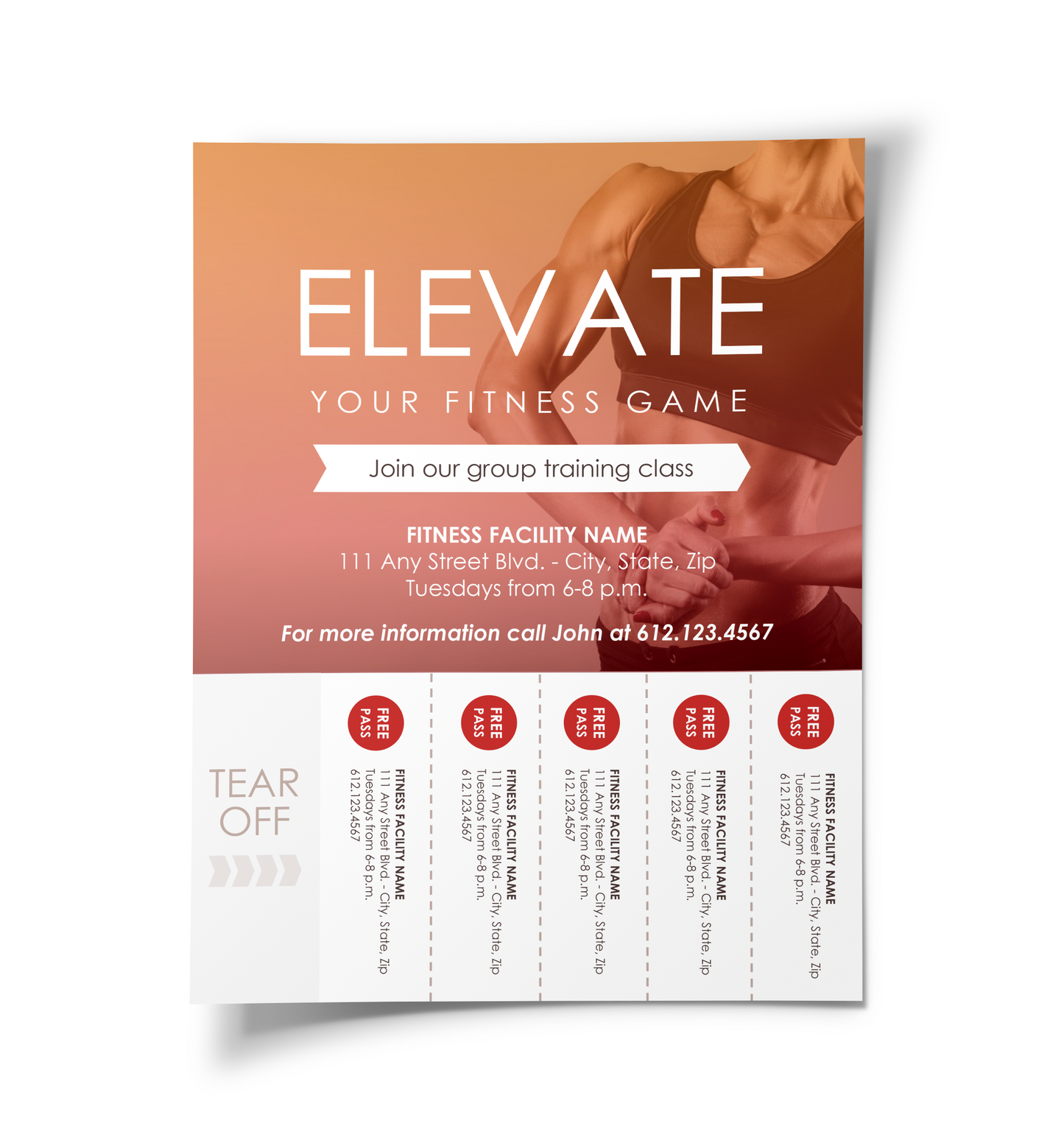Personal Training Class Flyer