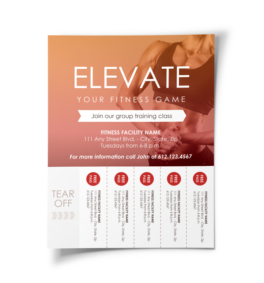 Personal Training Class Flyer