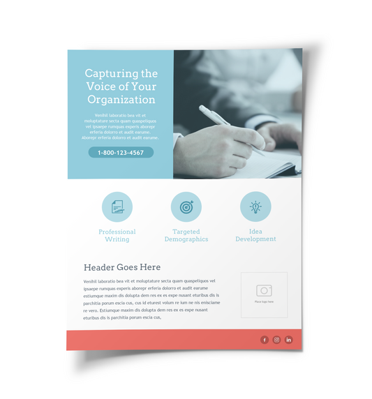 Writing Services Flyer