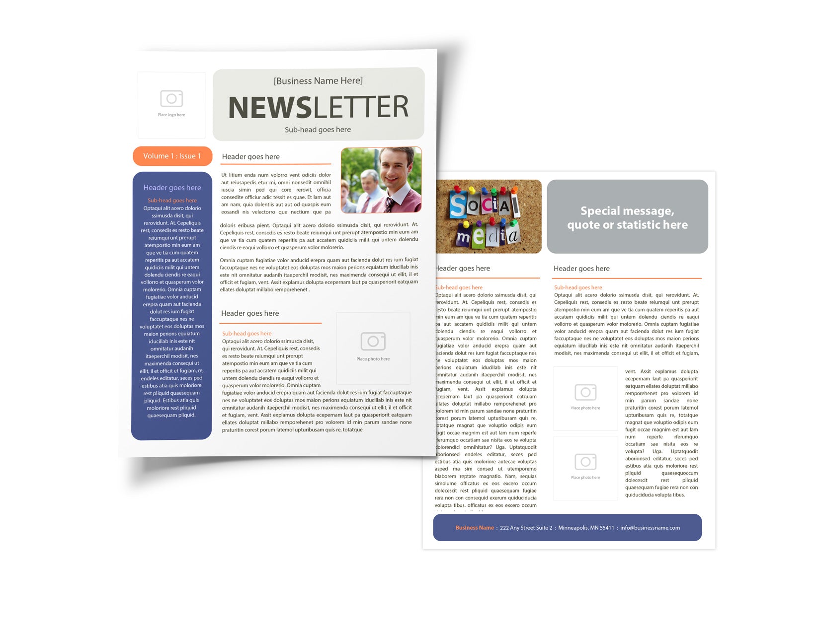 Simple Business Newsletter – DIY Design Templates