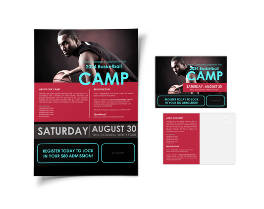 Basketball Camp Template Bundle