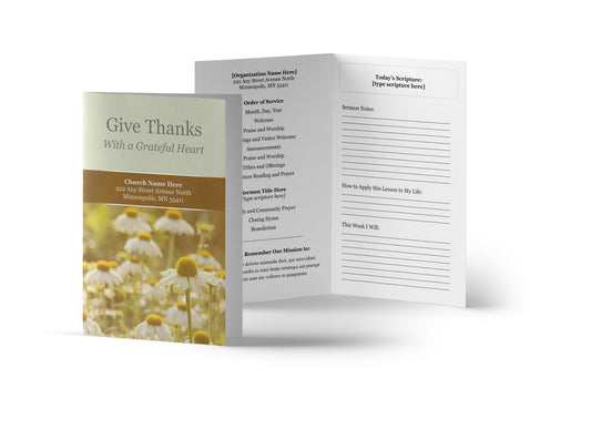 Give Thanks Bulletin