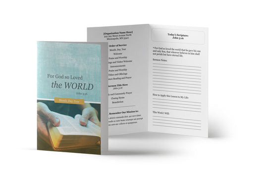 God So Loved Bulletin