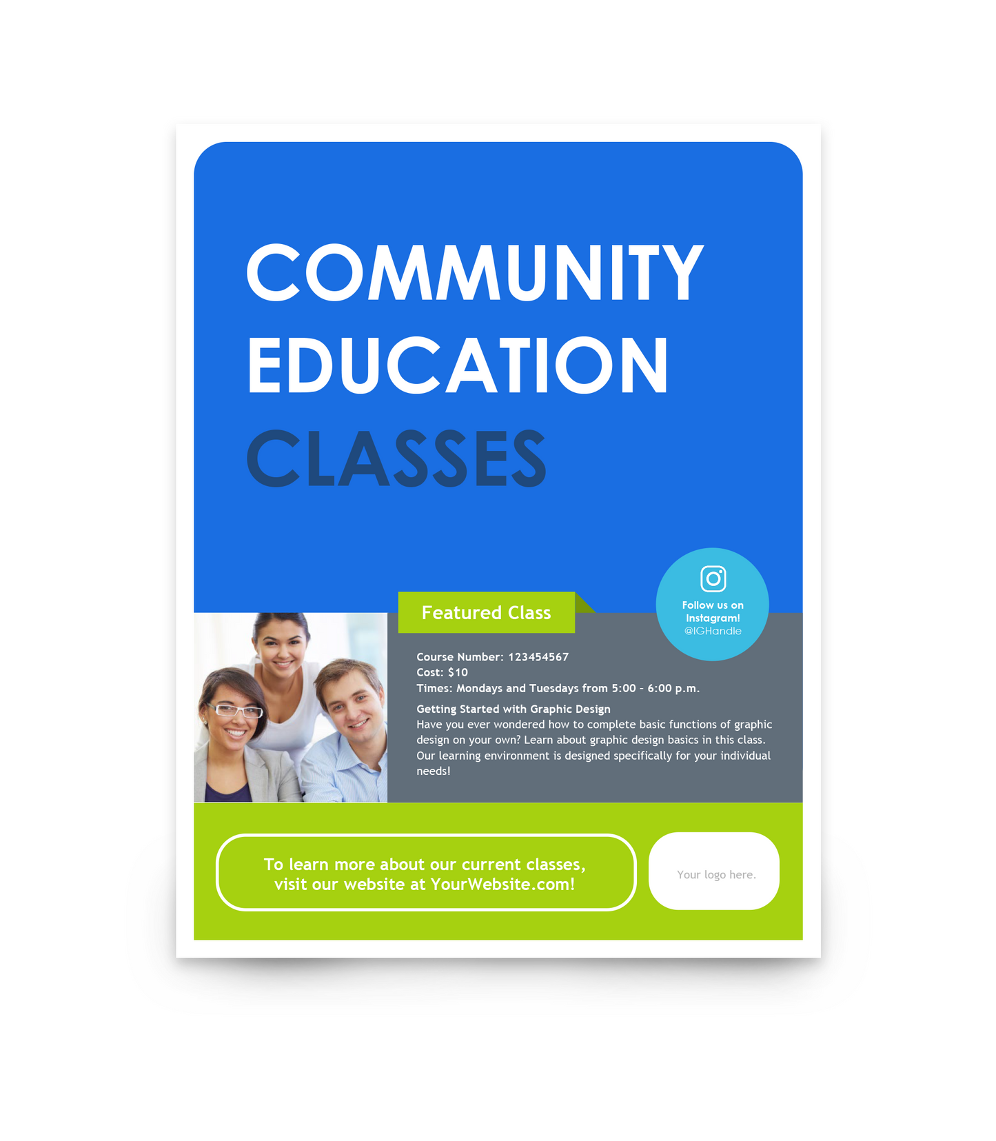 Community Education Class Flyer
